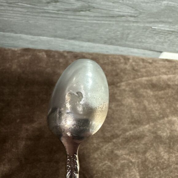 Oneida LA VIGNE Teaspoon 6” Silverplate (1908) Grapes Monogram “B” - Picture 11 of 12